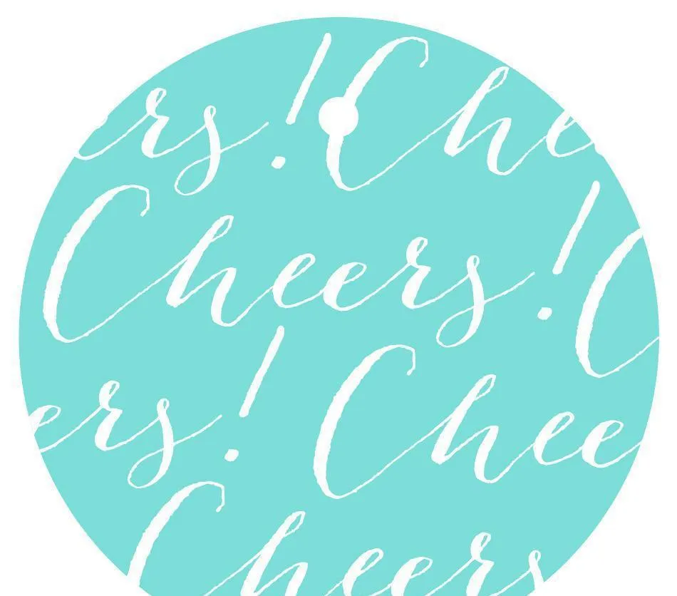 Cheers! Circle Gift Tags, Chic Style