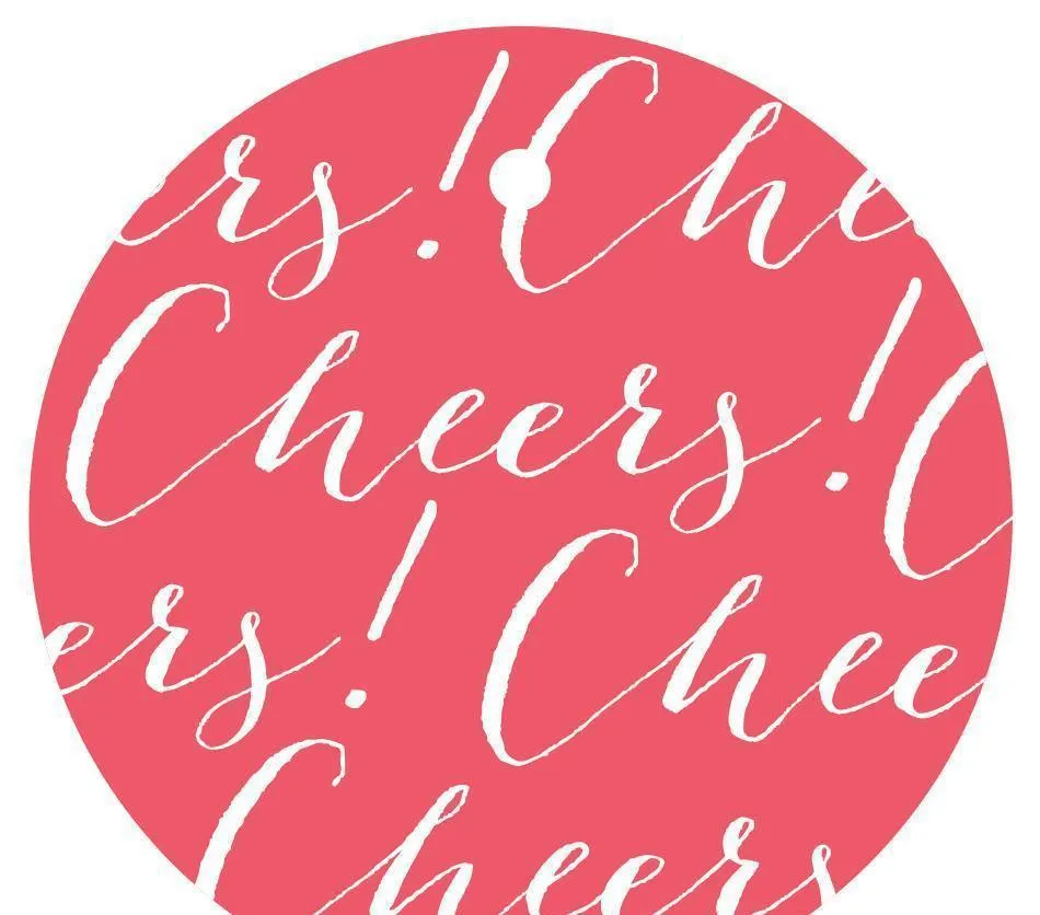 Cheers! Circle Gift Tags, Chic Style
