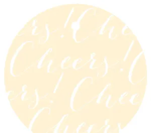 Cheers! Circle Gift Tags, Chic Style