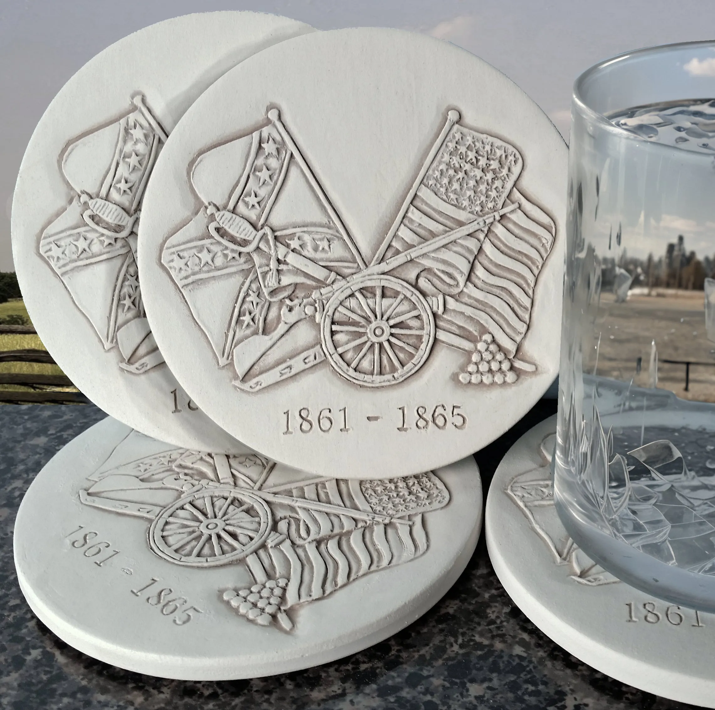 Civil War Drink Coasters