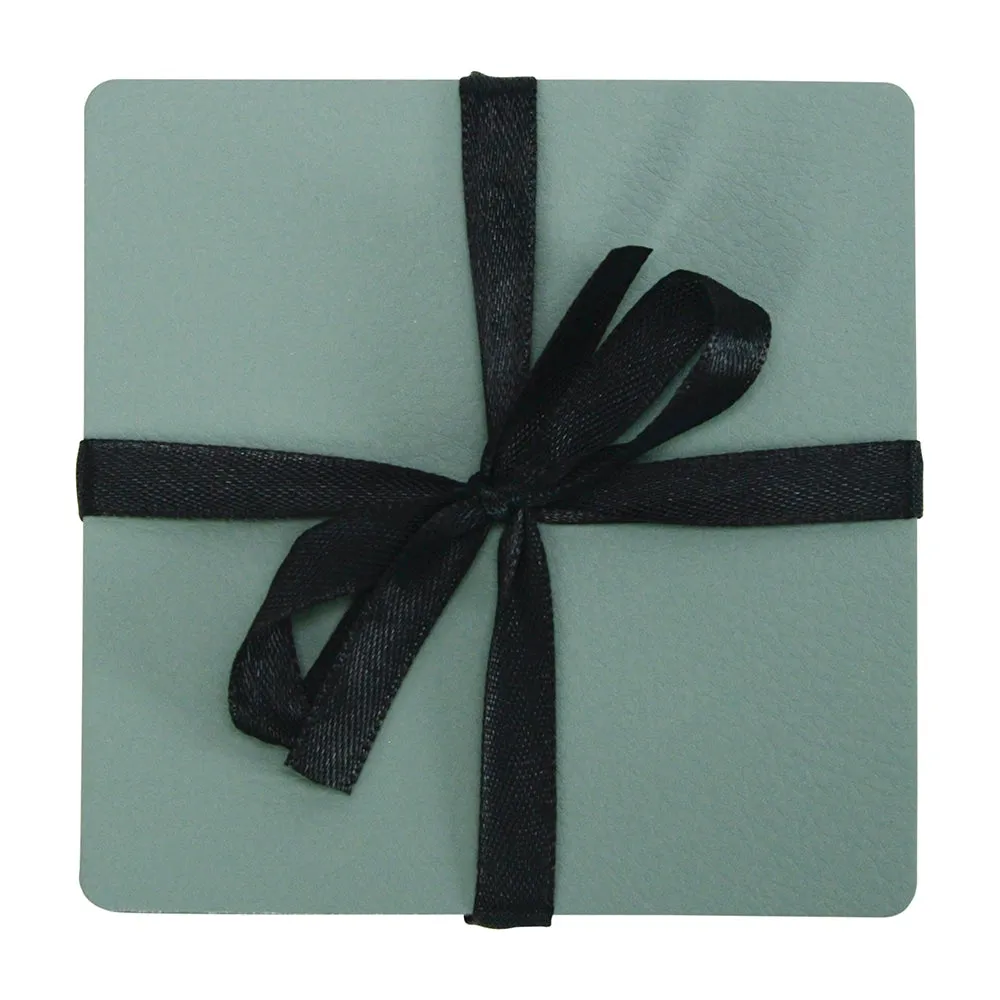 Coaster Set - Recycled Leather