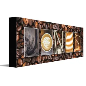 Coffee Letter Name Art Print