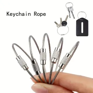 Colorful Stainless Steel Wire Keychains for Organization and Style