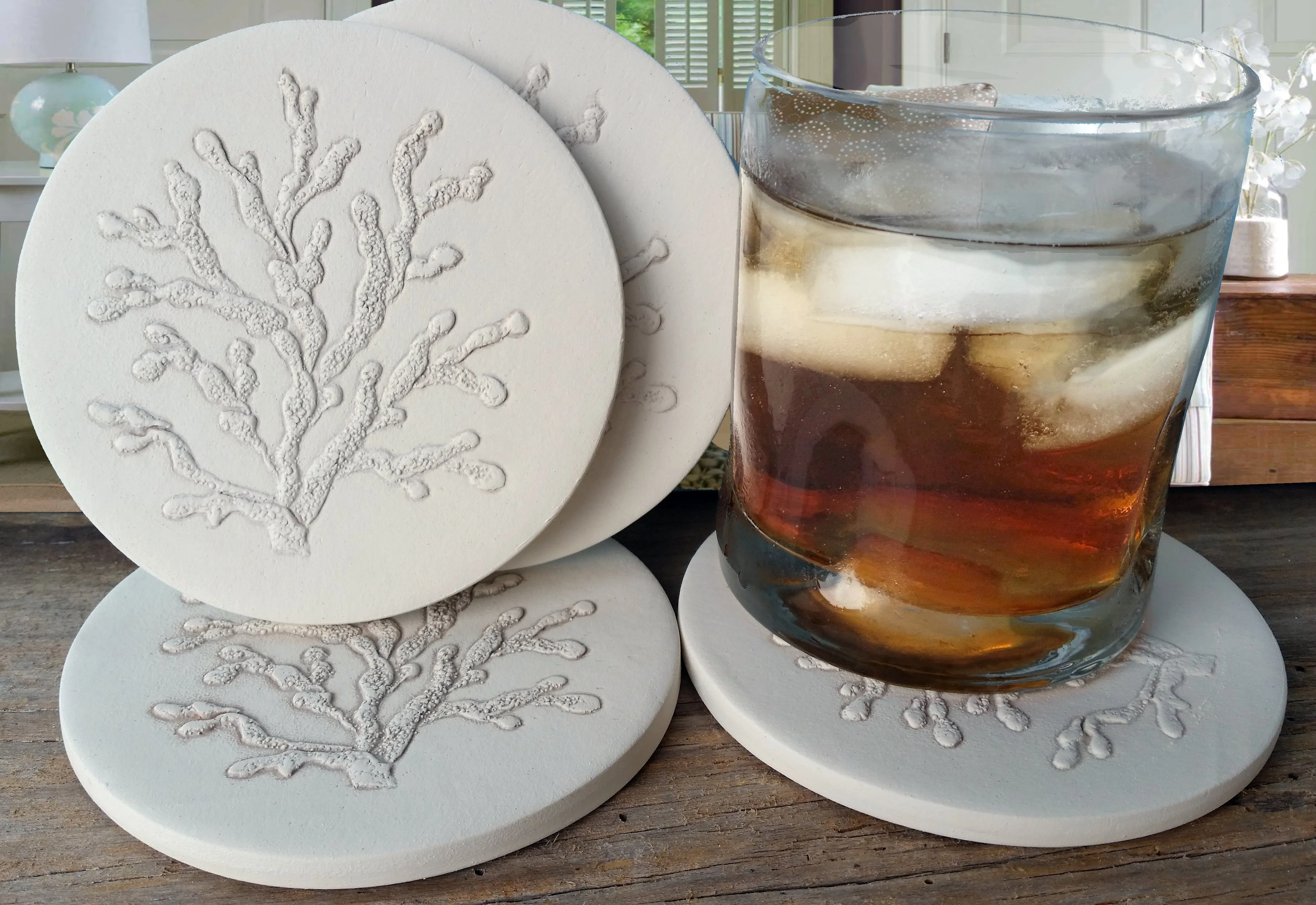 Coral Drink Coasters