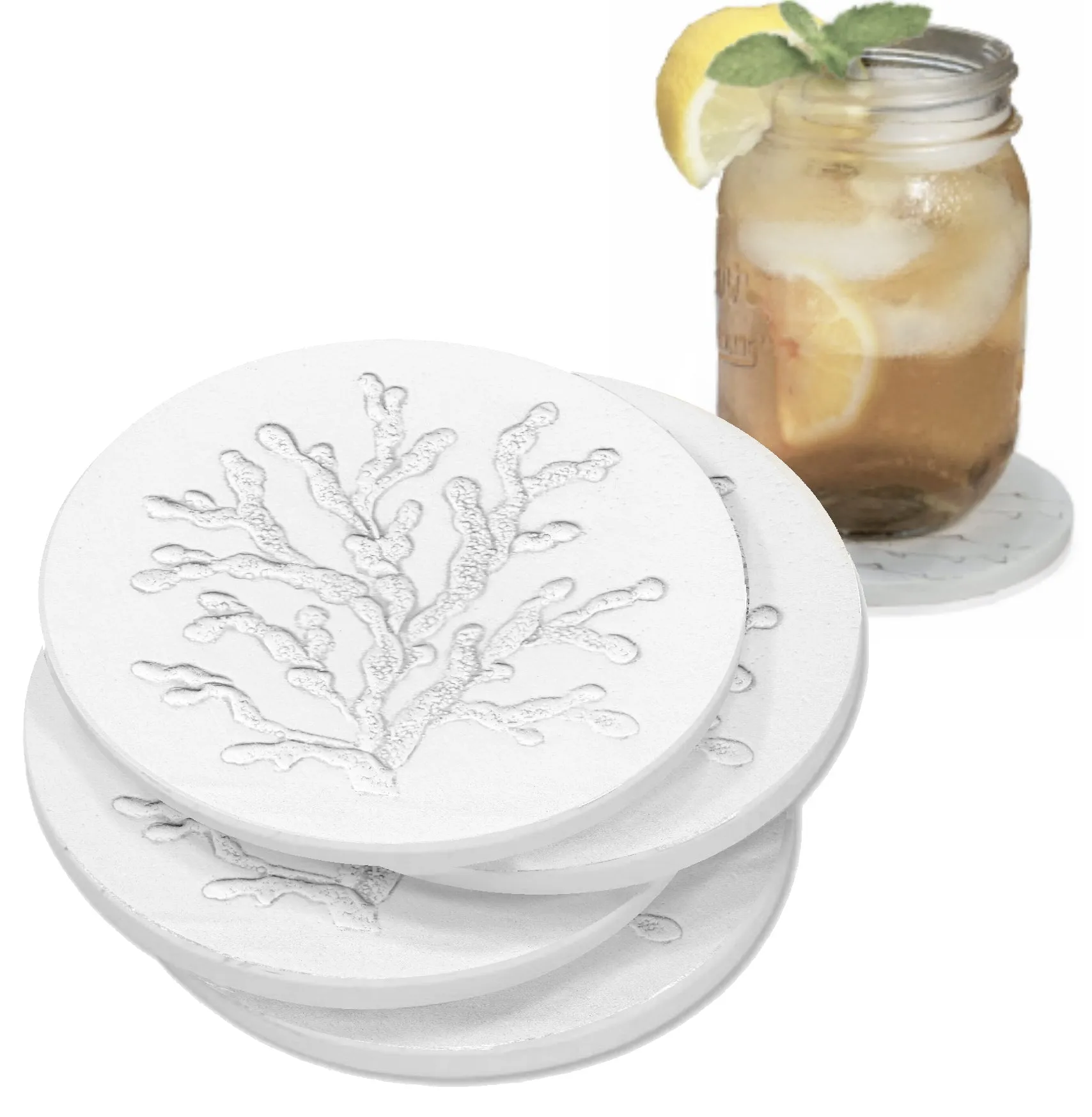 Coral Drink Coasters