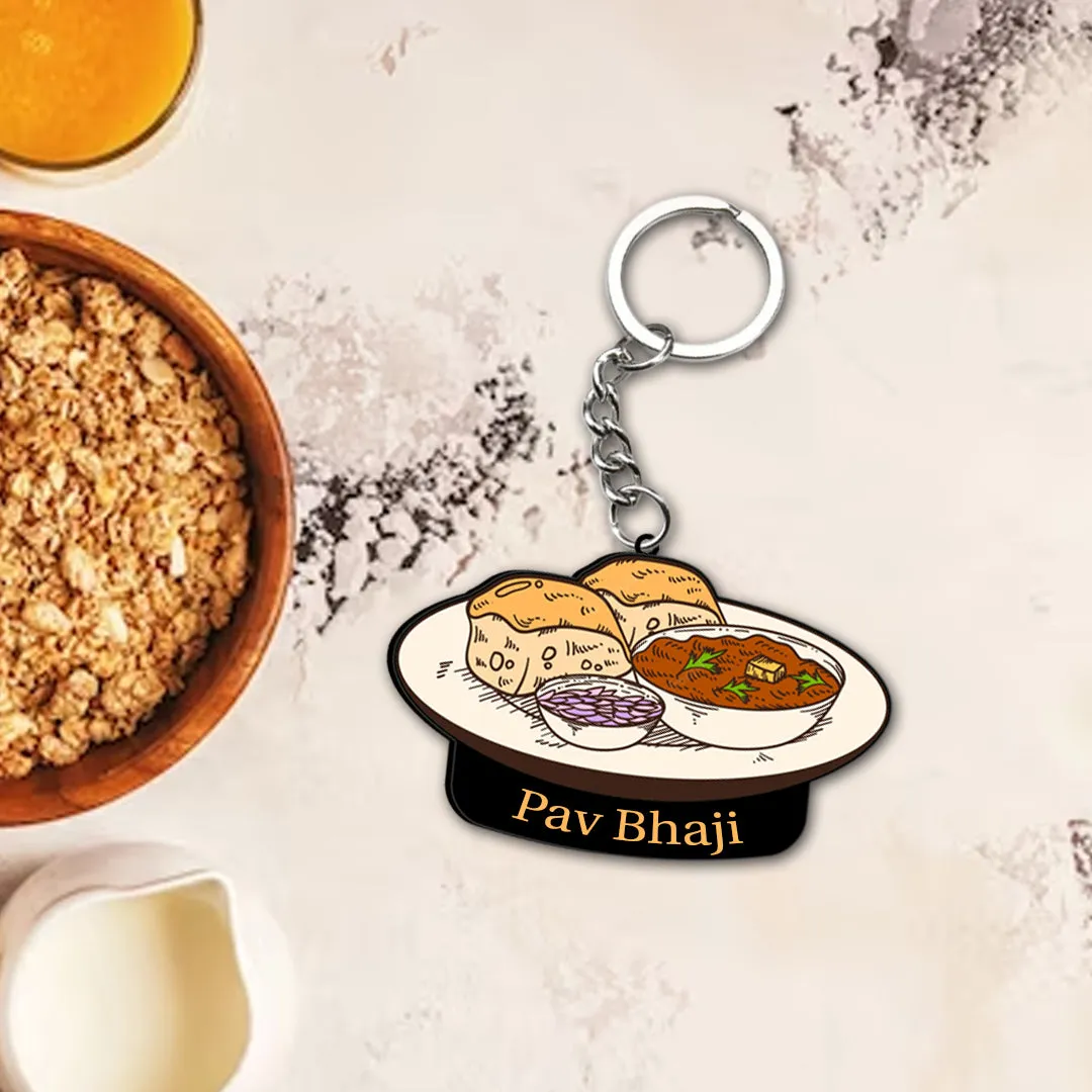 Customized Indian Food Keychain With Name