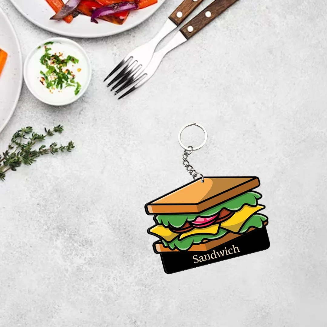 Customized Indian Food Keychain With Name
