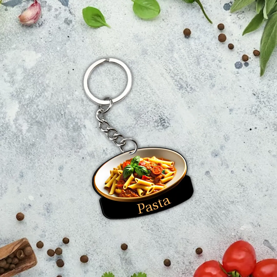 Customized Indian Food Keychain With Name