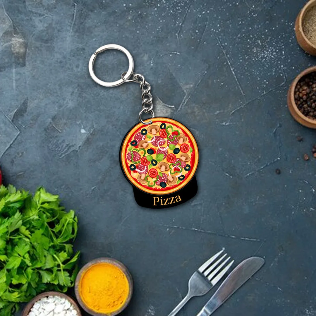 Customized Indian Food Keychain With Name