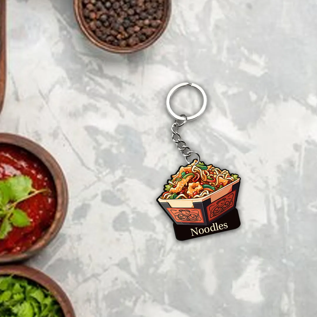 Customized Indian Food Keychain With Name