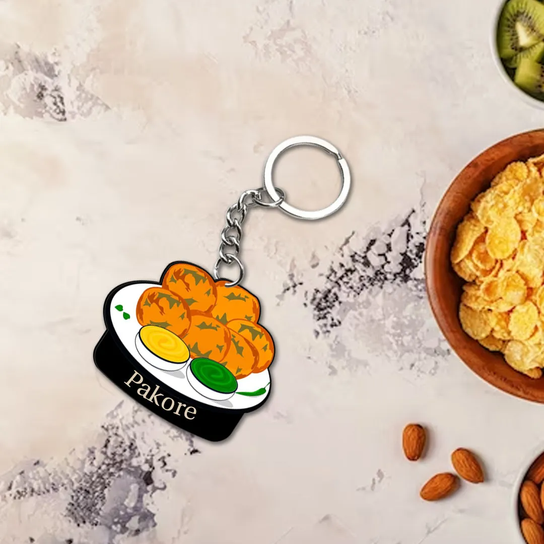 Customized Indian Food Keychain With Name