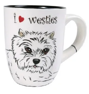 Dee Oh Gie West Highland white Terrier Dog Mug 4.25"