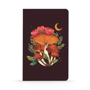 Denik Classic Layflat Notebook, Lined - Midnight Mushroom