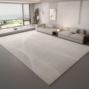 Dining Room Modern Rugs, Contemporary Floor Carpets for Living Room, Grey Geometric Modern Rugs in Bedroom, Large Modern Rugs for Sale