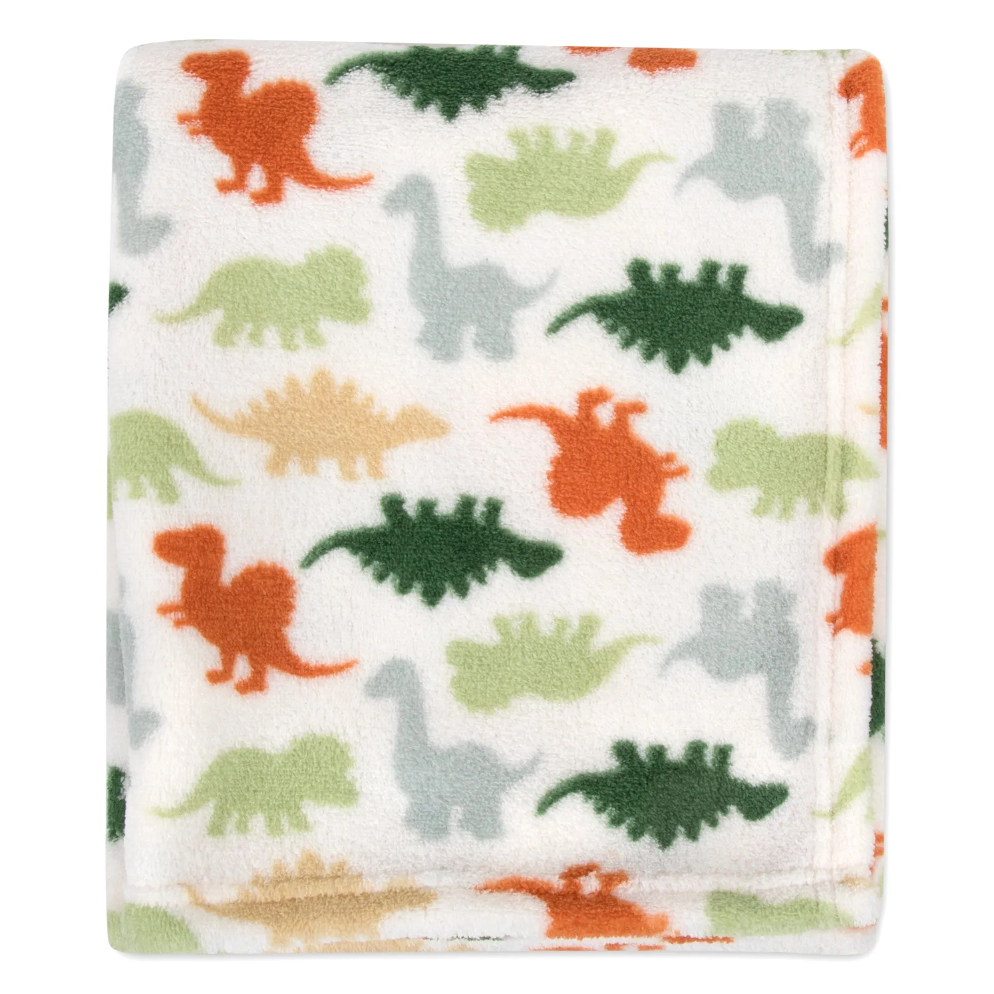 Dinosaur/Camo Printed Blankets 36" x 30" - 2 Pack