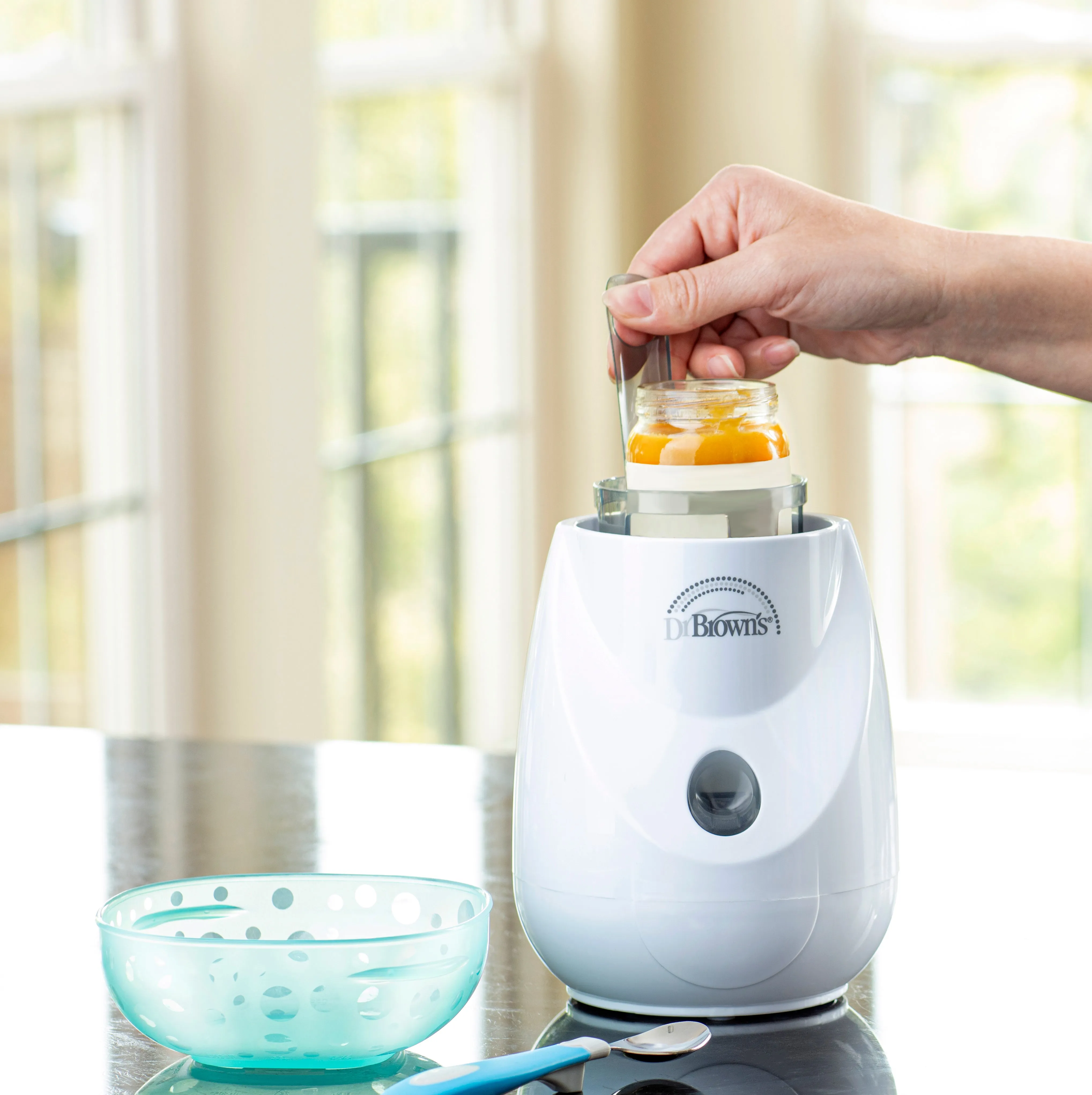 Dr. Brown'S Insta-Feed Bottle Warmer & Sterilizer, E/F Plug, 220-240V Grey & White Birth to 36M