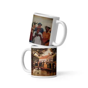 Eleven O'clock Service/Old Fashioned Baptism Ceramic Mug / Coffee Cup / Black Art / African American Art / Religious Art / Black Church / Positive Black Images