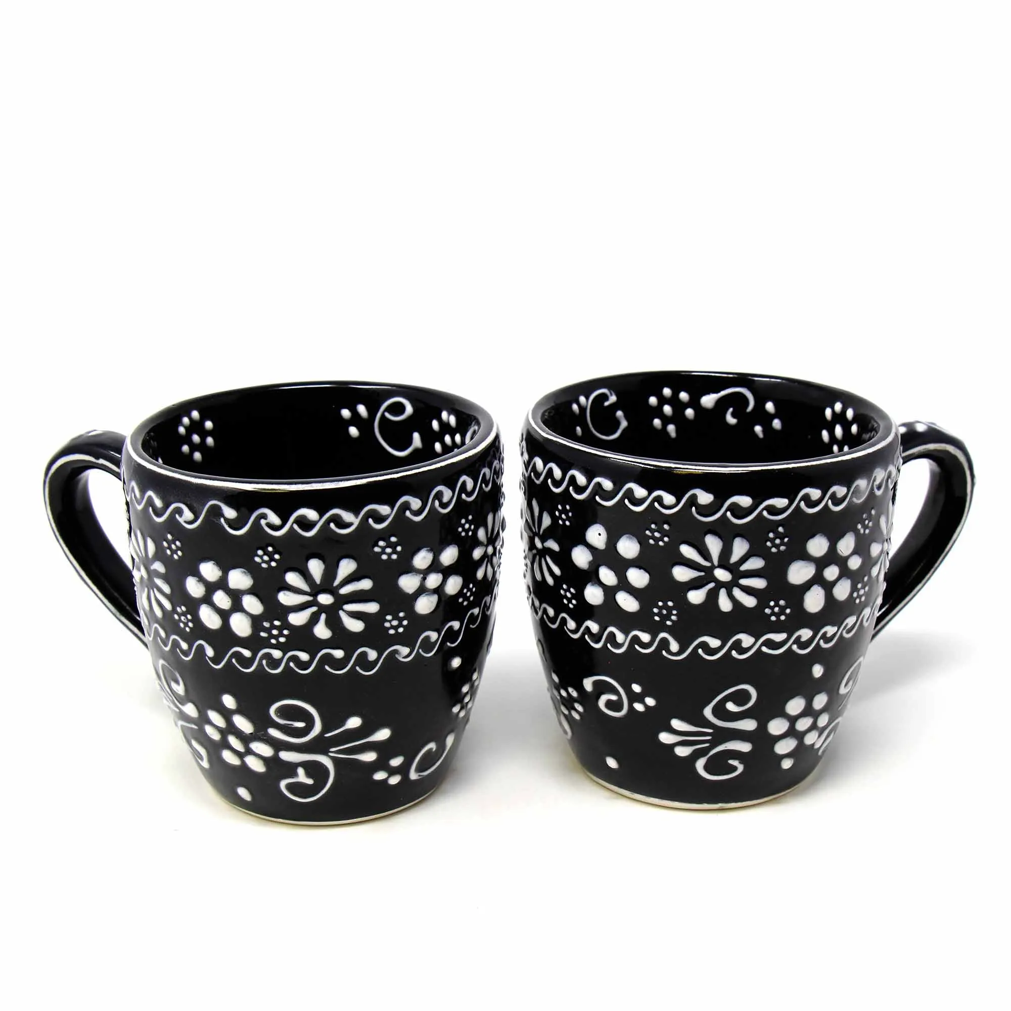Encantada Handmade Pottery Set of Two Mugs Ink