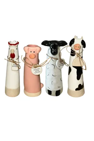 Farm Animal Vases
