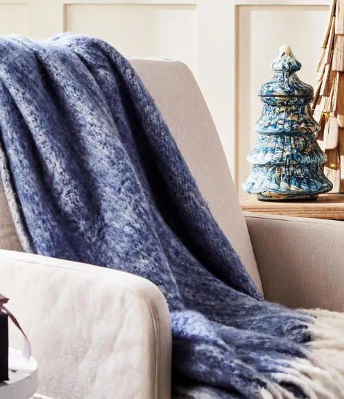 Faux Mohair Throw