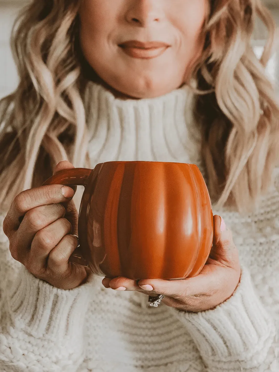 Figurine Coffee Mug - Orange Pumpkin