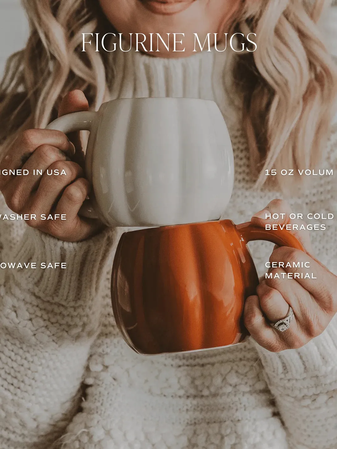 Figurine Coffee Mug - Orange Pumpkin