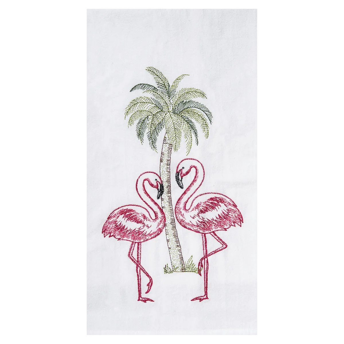 Flamingo Palm Kitchen Towel