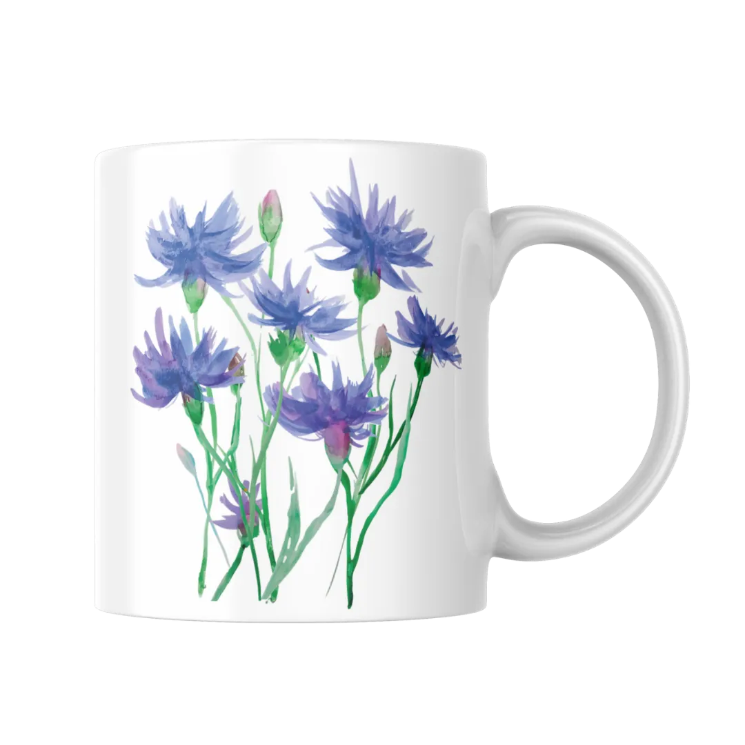 Floral Ceramic Mugs - by Christine Allan - Xtine Art