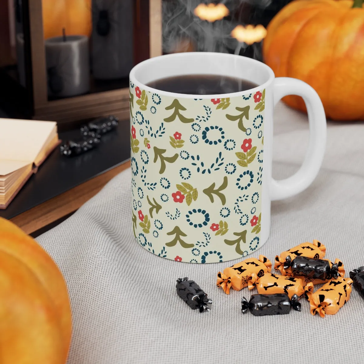 Folk Art Motifs Coffee Mug