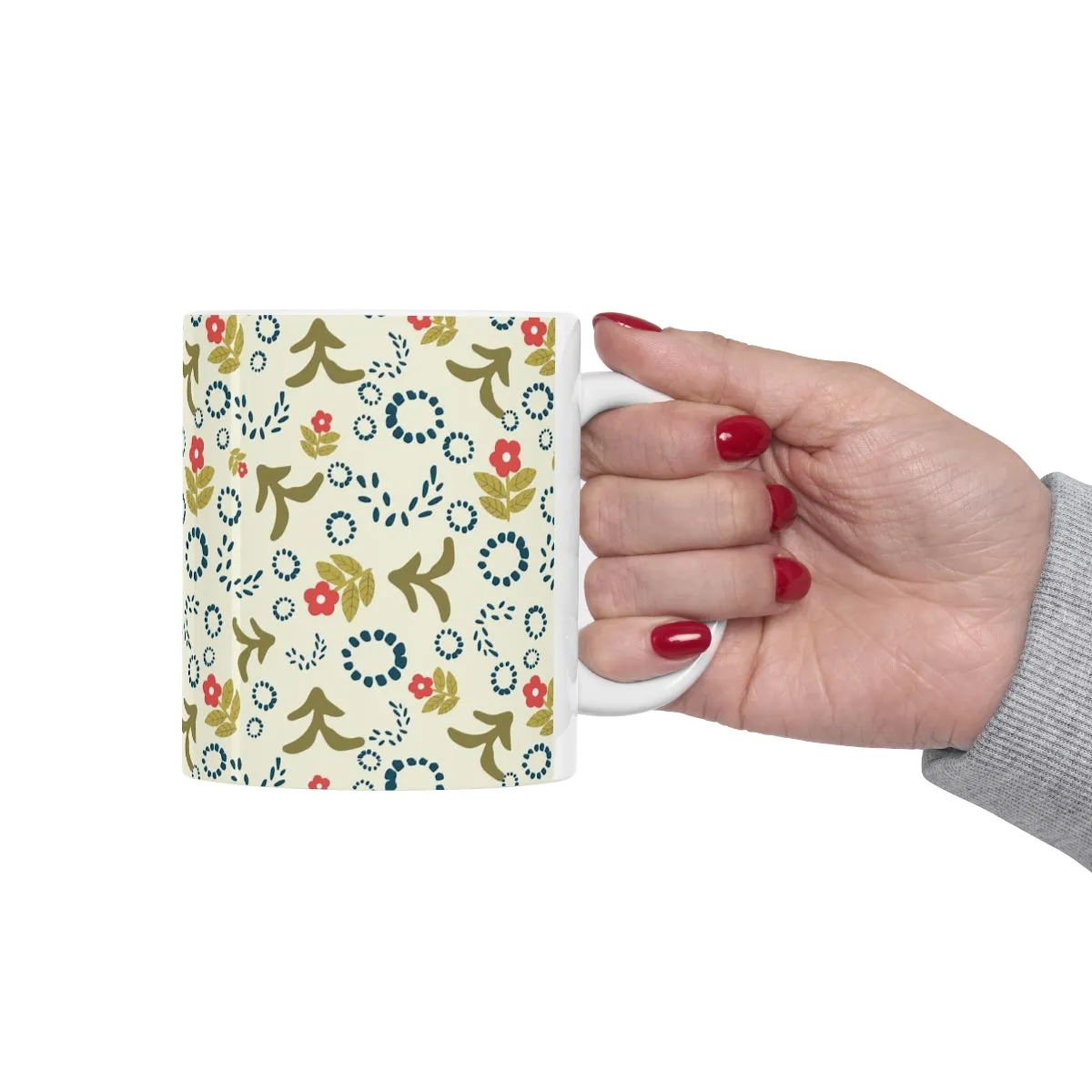 Folk Art Motifs Coffee Mug