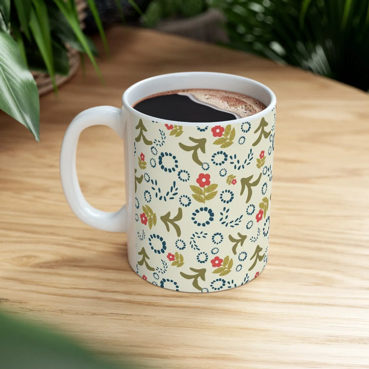 Folk Art Motifs Coffee Mug