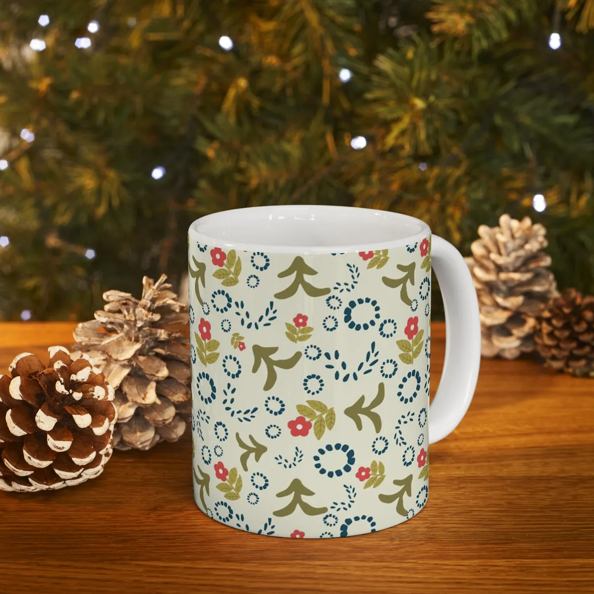 Folk Art Motifs Coffee Mug