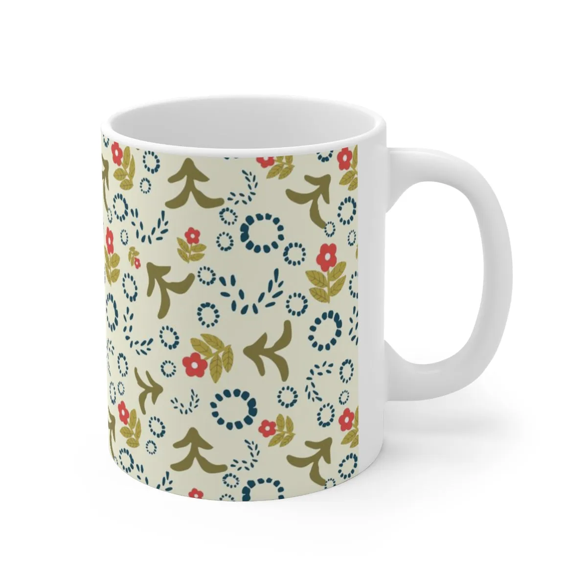 Folk Art Motifs Coffee Mug