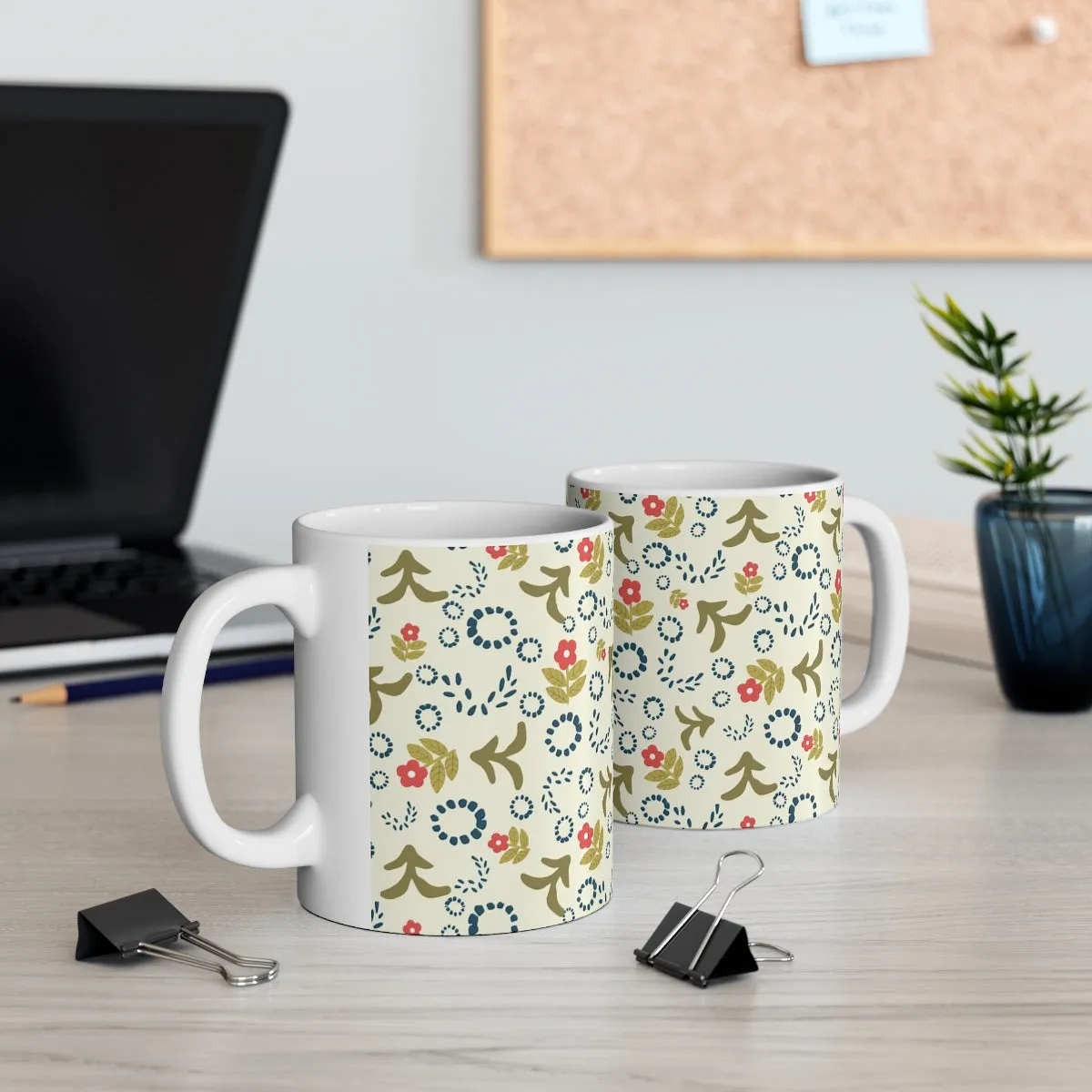 Folk Art Motifs Coffee Mug