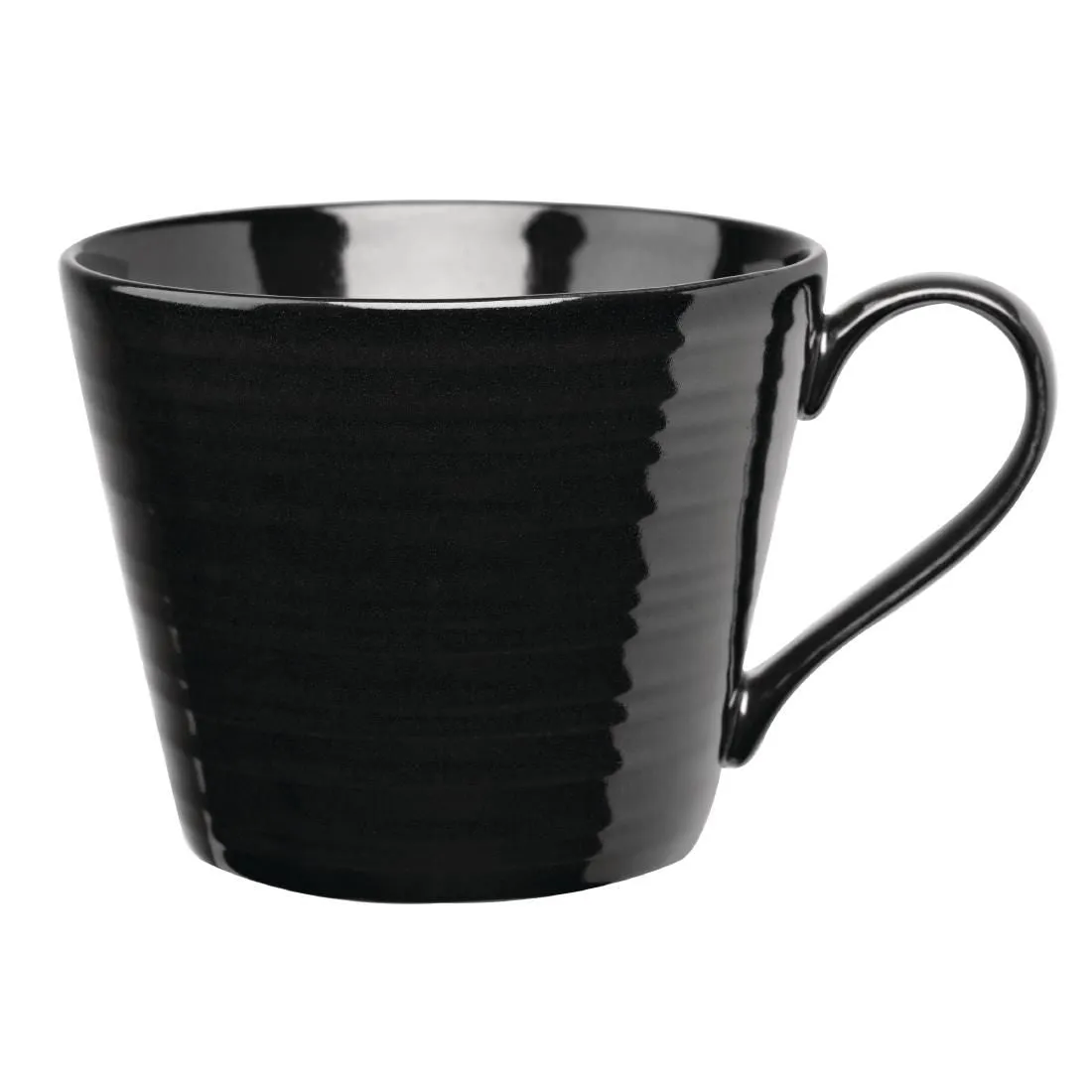 GF704 Art de Cuisine Rustics Black Snug Mugs 341ml (Pack of 6)