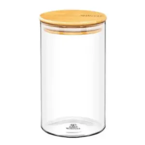 Glass Jar With Bamboo Lid 1100ml
