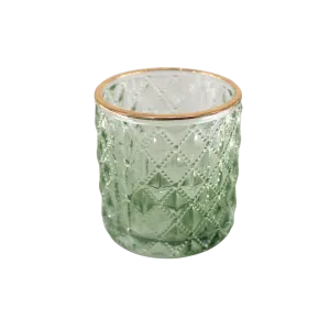 GLASS POT 7X7.5CM GREEN