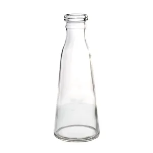 Glass Vintage Evelyn Bottle Bud Vase (8.5x22.5cmH) Clear