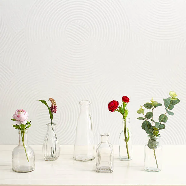 Glass Vintage Evelyn Bottle Bud Vase (8.5x22.5cmH) Clear