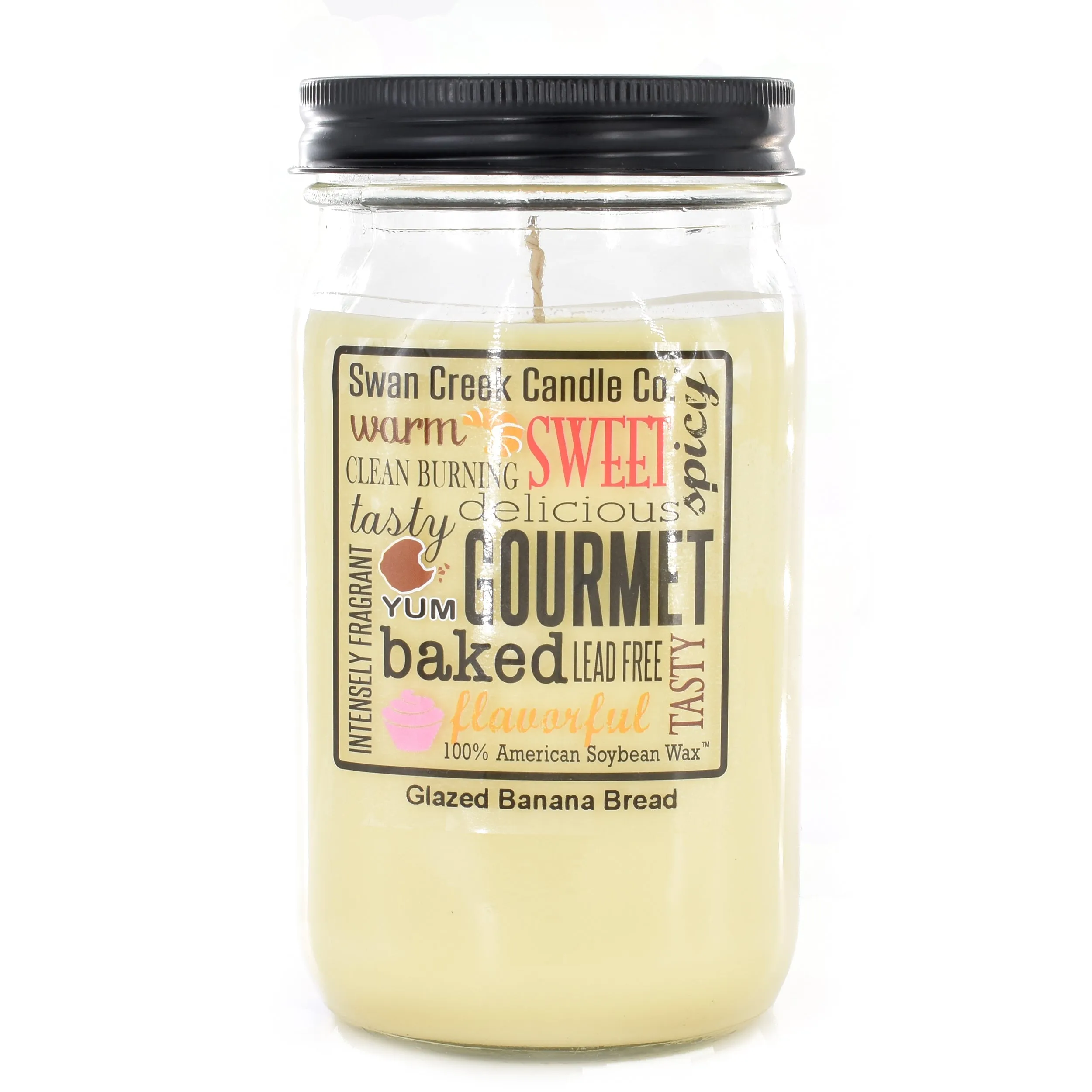 Glazed Banana Bread 24oz Pantry Jar by Swan Creek Candle