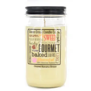 Glazed Banana Bread 24oz Pantry Jar by Swan Creek Candle