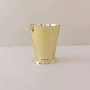Gold 4'' Mint Julep Plastic Cup