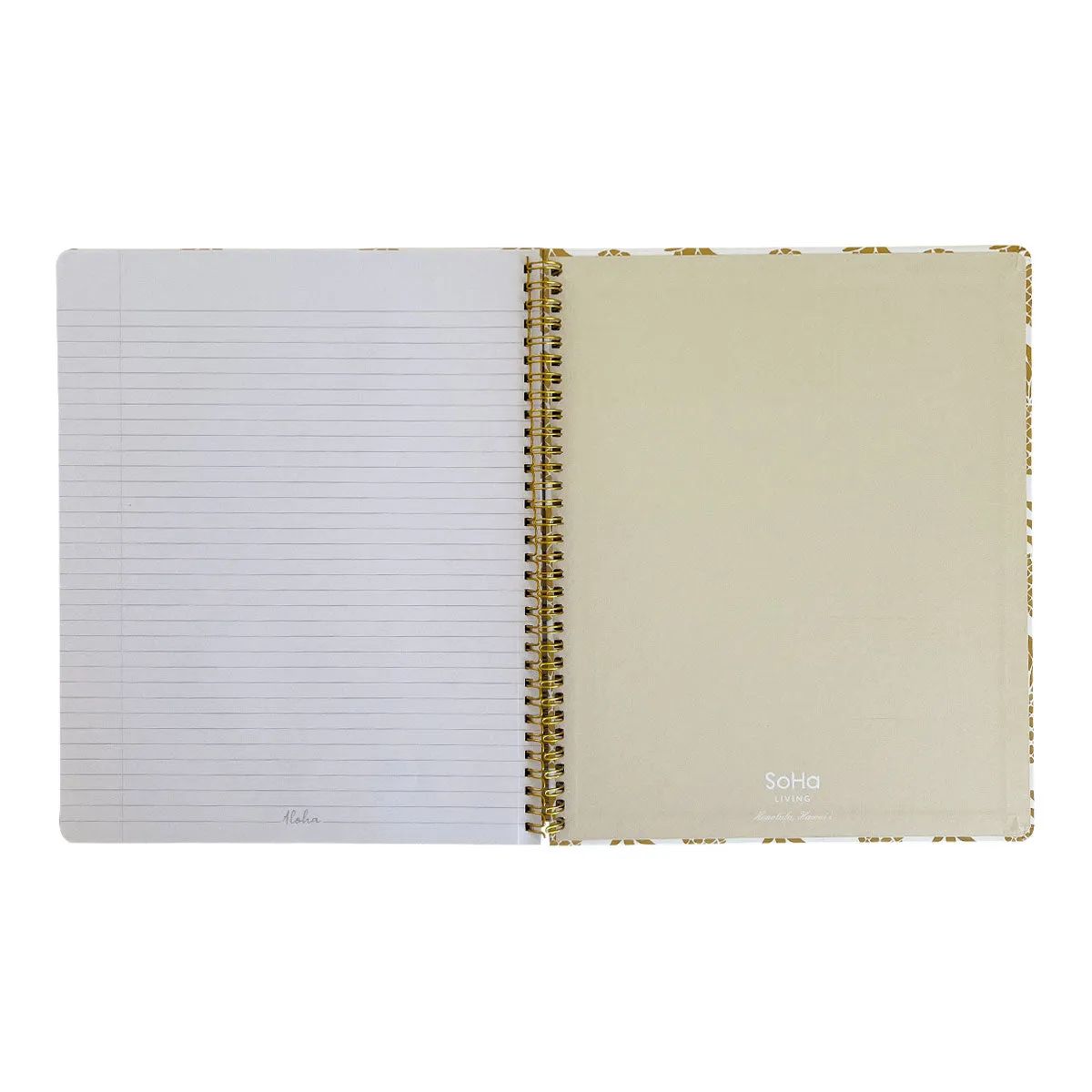 Golden Pineapple Spiral Notebook