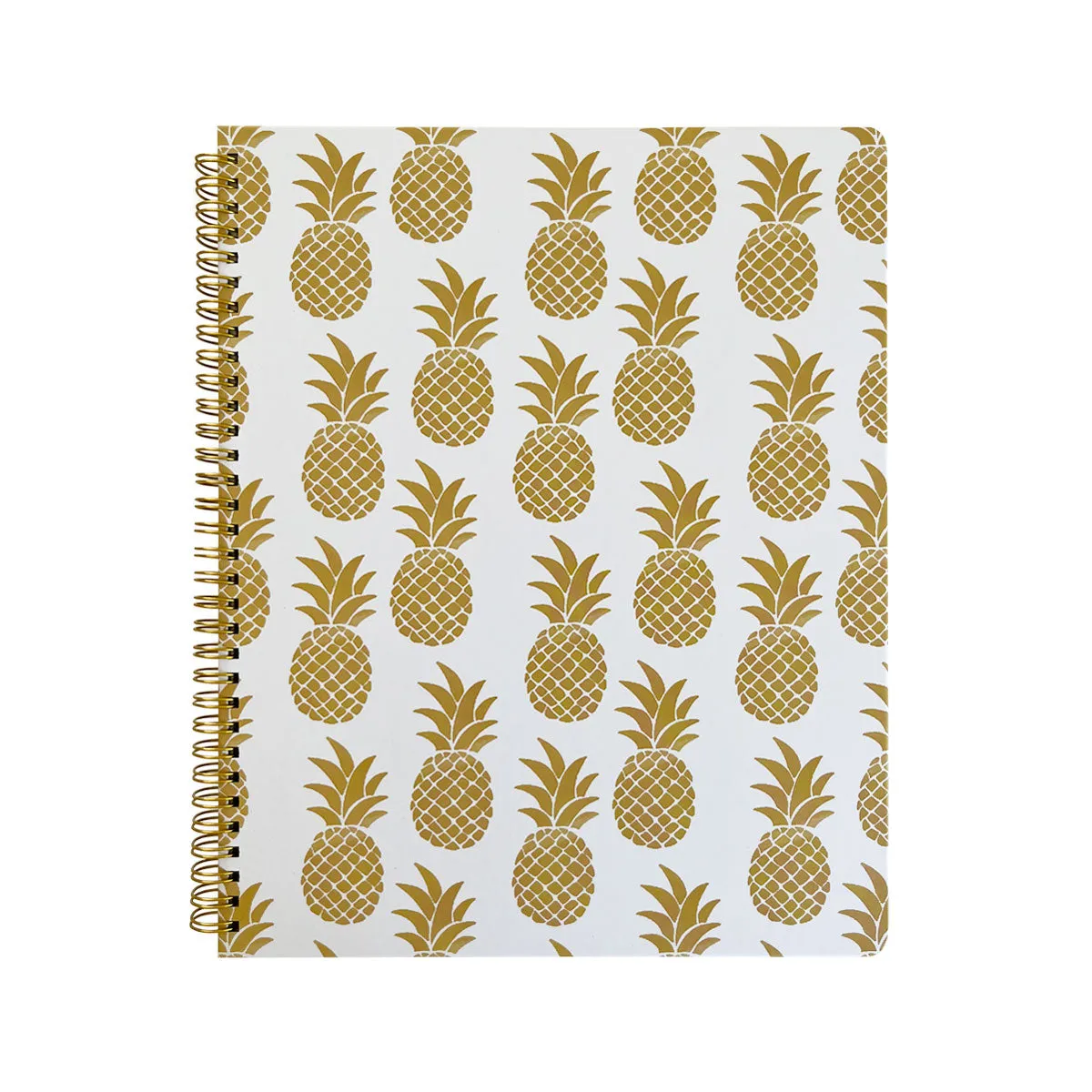 Golden Pineapple Spiral Notebook
