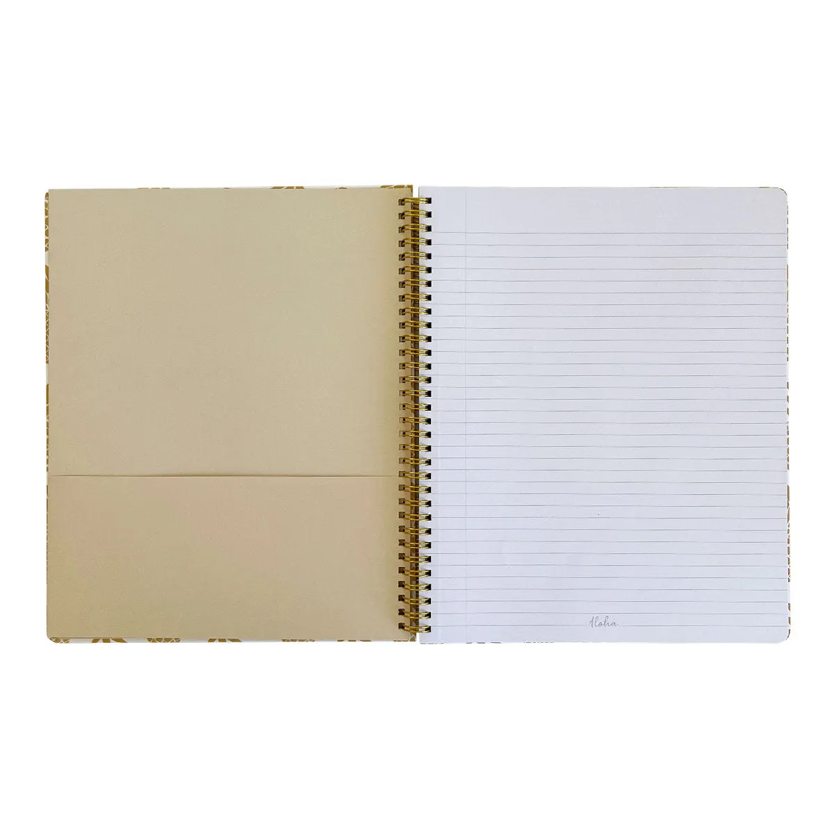 Golden Pineapple Spiral Notebook