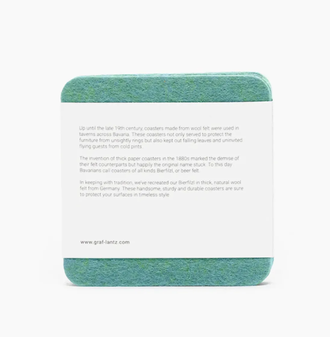 Graf Lantz Bierfilzl Square Felt Coaster – Coastal – 4pk