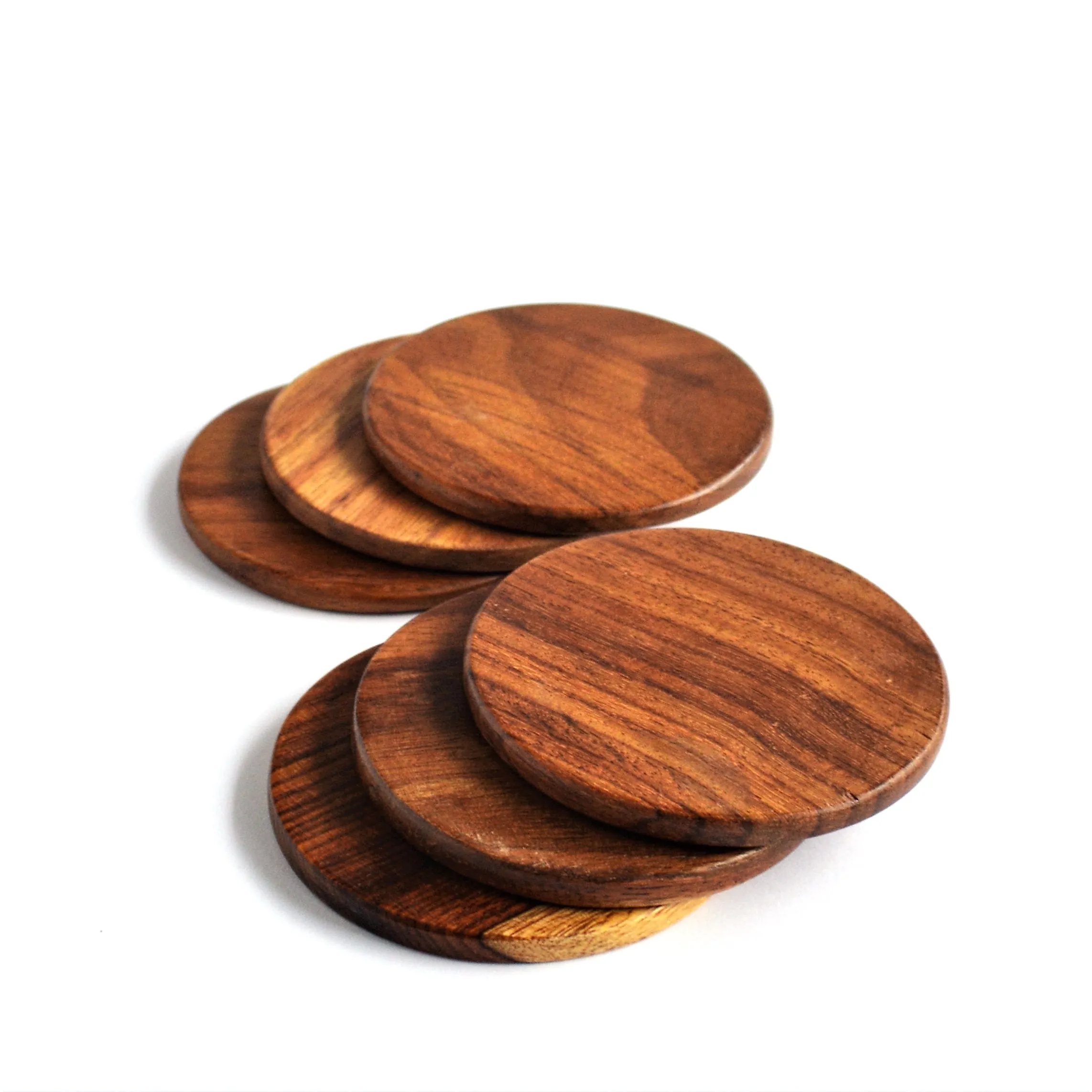 Hand-carved BIRD coaster set