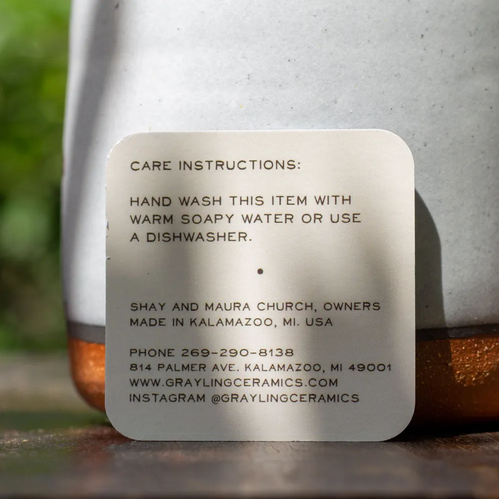 Handmade Ceramic Grayling Mugs