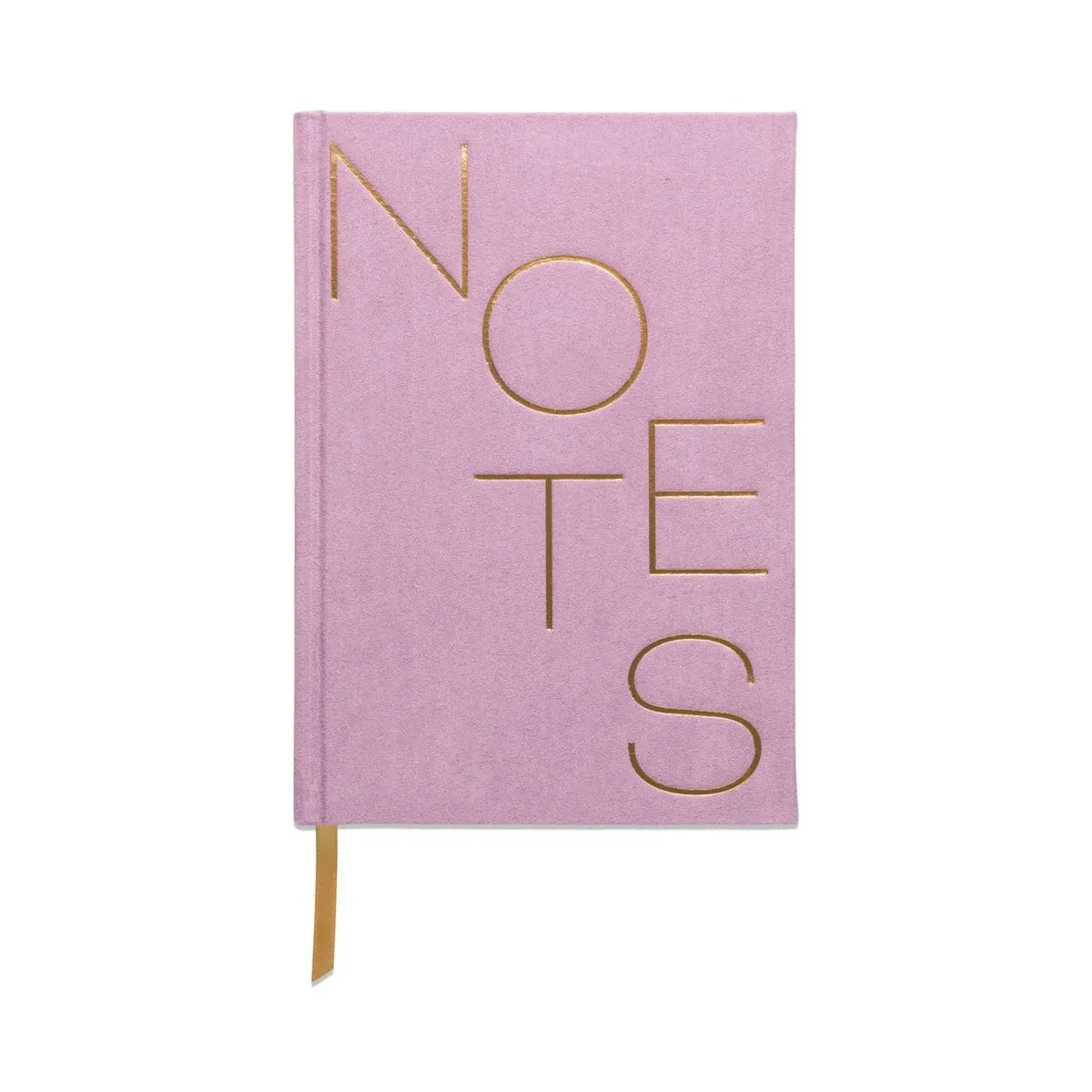 Hard Cover Suede Cloth Journal With Pocket -  Notes Lilac