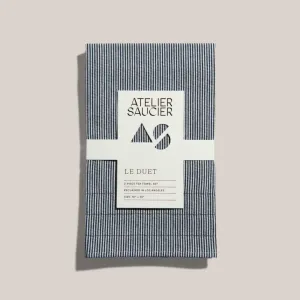 Hickory Stripe Tea Towels (Set of 2)